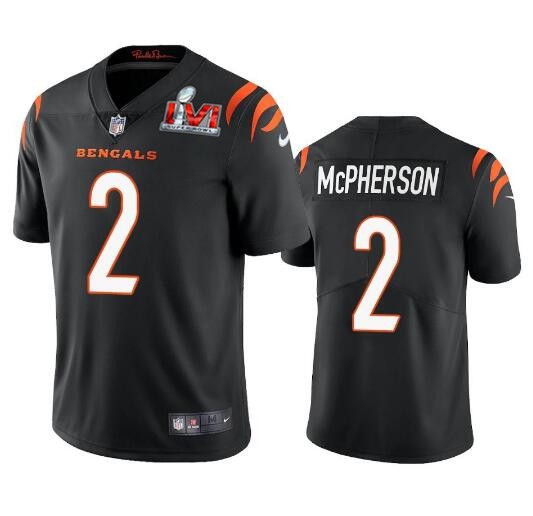 Nike Bengals Men & Women & Youth 2 Evan McPherson Black 2022 Super Bowl LVI Vapor Limited Jersey,We sell and wholesale Nike Bengals Men & Women & Youth 2 Evan McPherson Black 2022 Super Bowl LVI Vapor Limited Jersey on line form chian!